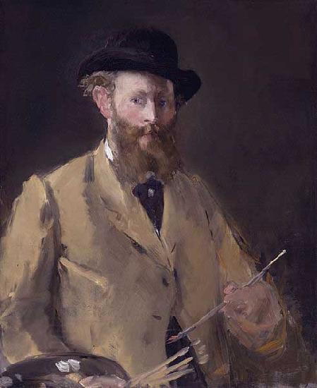 Edouard Manet Selbstportrat mit Palette oil painting picture